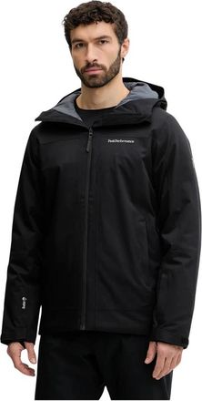 Peak Performance Rider Hooded Jacket - Heren - Ski Jassen - Zwart - M - Polyester - Fitness