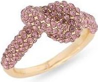 Nordstrom Rack Pav&eacute; Crystal Knot Ring in Rose- Gold at Nordstrom Rack, Size 7