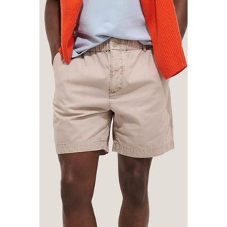 Alex Mill Pull-On Cotton Shorts in Faded Grey at Nordstrom, Size Xx-Large