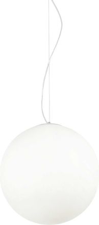 Netlighting Mapa Bianco 1 Light Large Globe Ceiling Pendant White E27