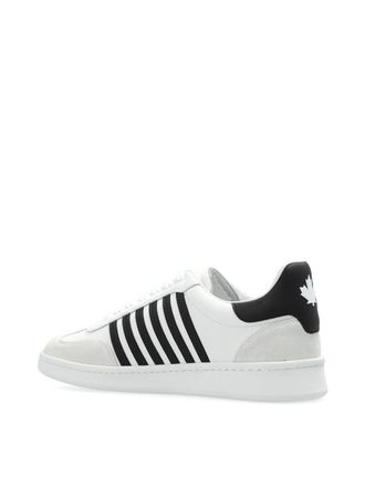 Dsquared2 Mens Boxer Low-Top Sneakers White Shoes >