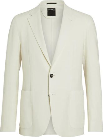 Ermenegildo Zegna linen blazer - men - Linen/Flax - 54 - Yellow