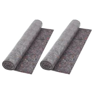 vidaXL Vidaxl - Fieltro Antideslizante De Pintor 2 Unidades 50 M 180 G/m&sup2; Gris