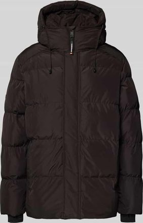 Superdry Steppjacke mit Kapuze in Black, Größe XXL