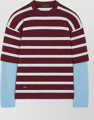 Alanui wool long-sleeve polo knit top