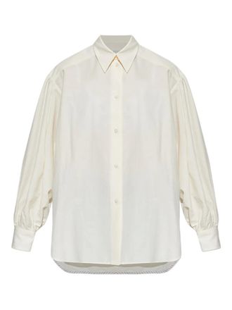 Paul Smith balloon-sleeve shirt - Neutrals