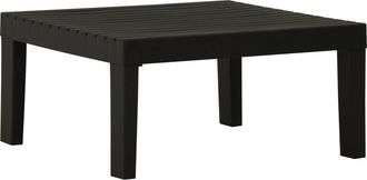 vidaXL Mesita De Jard&iacute;n De Pl&aacute;stico Gris Vidaxl