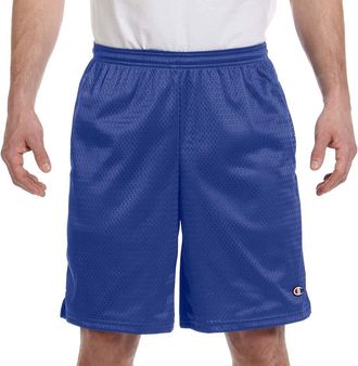 Champion Long Mesh Shorts with Pockets, Royal M