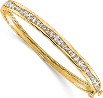 Diamond2Deal 14K Gold 1.8 Ct Lab Grown Diamond Bangle Bracelet