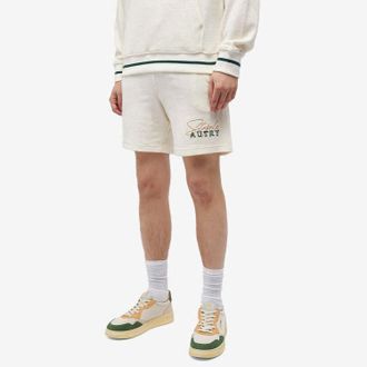 Autry Mens Shorts Staple Man Tinto White - Ivory Cotton - Size Medium