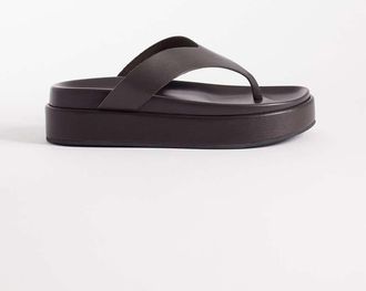 Tony Bianco Jetta - Sandali infradito flatform marrone cioccolato