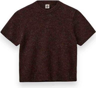 The Garment Alpaca Gebreide Tee - Dames - Ronde hals truien - Bruin - M - Wol - Truien & Vesten