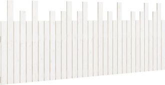 vidaXL Wall Headboard White 204x3x80 cm Solid Wood Pine Vidaxl