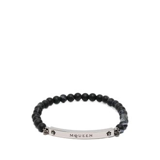 Alexander McQueen Skull-detail Beaded Bracelet