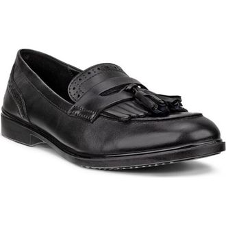 Ecco Classic 15 Tassel Loafer in Black Leather at Nordstrom Rack, Size 7-7.5Us / 38Eu