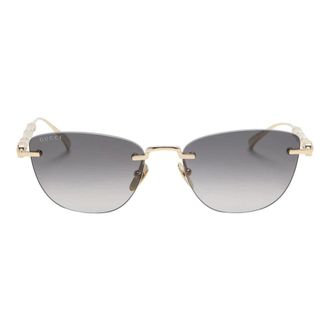 Gucci Cat-eye Sunglasses - female - Gucci - Sunglasses - Yellow - ONE SIZE - Accessories