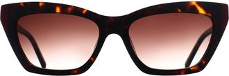 DKNY Cat Eye Womens Dark Tortoise Brown Gradient DK547S - One Size