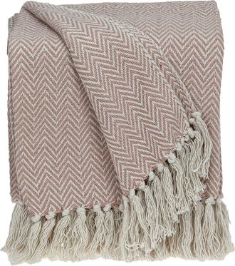 Parkland Collection Isla Transitional Pink 80 x 97 Woven Handloom Throw Blanket at Nordstrom Rack
