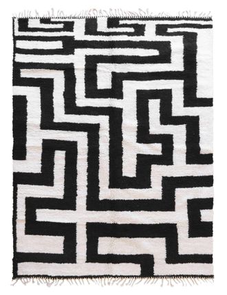 AFK Living Alfombra bereber con dibujo laberinto 242 x 347 cm