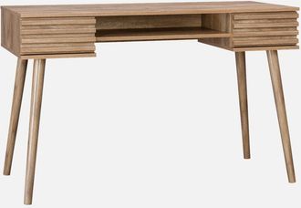 Sweeek Scrivania effetto legno 2 cassetti