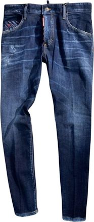Dsquared2 Mens Dark Blue Denim Pants Cotton - Size X-Large