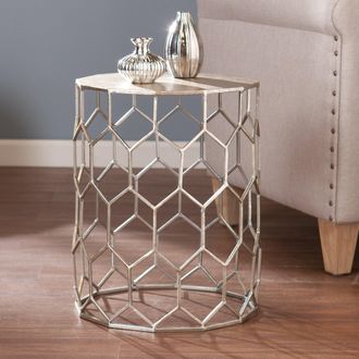 SEI Clarissa Metal Accent Table