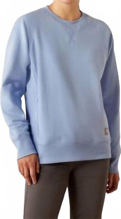 Ariat Womens Rebar Workman Washed Fleece Sweatshirt In Lavender