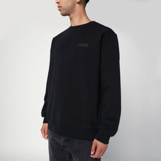 Givenchy Black crew neck cotton sweatshirt