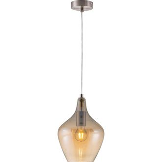 Nino Leuchten Globo - L&aacute;mpara Colgante - Paso - &Aacute;mbar - Vidrio - &Oslash; 22cm - E14