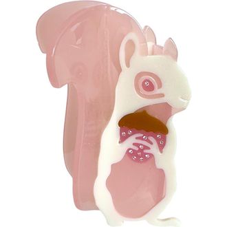 Centinelle Albino Squirrel Hair Claw in White at Nordstrom