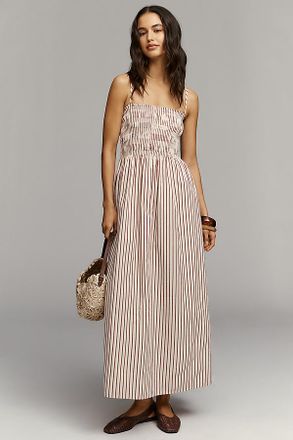 Pistola Denim Bianca Sleeveless A-Line Maxi Dress