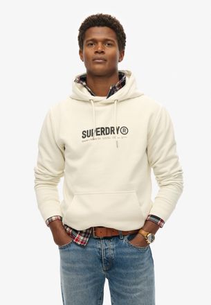 Superdry Kapuzensweatshirt SUPERDRY UTILITY SPORT HOOD, Herren, Gr. 3XL, weiss (new chalk wei&szlig;), angeraute Sweatware, Obermaterial: 80% Baumwolle, 20% Polyeste