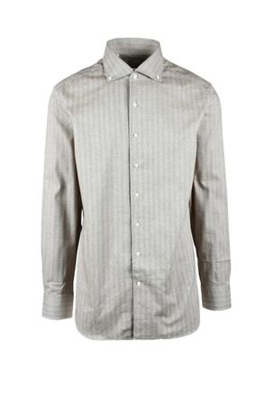 Emanuele Maffeis Beige Cotton Shirt
