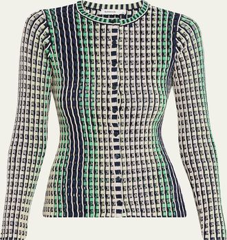 SIMKHAI Mabel Openwork Cardigan