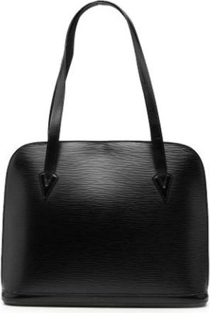 Louis Vuitton Pre-owned Shoulder Bags, female, Black, Size: ONE SIZE Pre-owned Lussac Shoulder Bag