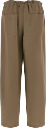 Brunello Cucinelli Tailored Track Viscose-Linen Trousers - Taupe