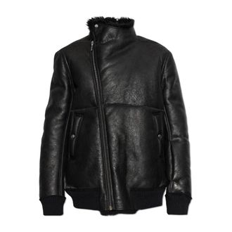 Rick Owens Leren Jas - Heren - Leren en Su&egrave;de Jassen - Zwart - XL - Leer - Jassen