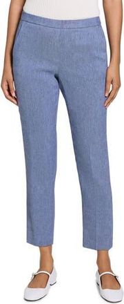 Theory Treeca Linen Blend Pull-On Crop Pants in Light Denim at Nordstrom Rack, Size 12