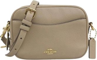 Coach Pre-owned Cross Body Bags, female, Beige, Size: ONE SIZE Pre-owned Leather Cross Body Bag