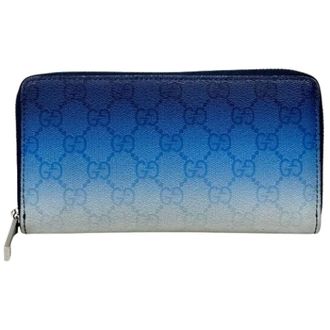 Gucci Pre-owned Wallets, male, Blue, Size: ONE SIZE Pre-owned Vintage Wallet