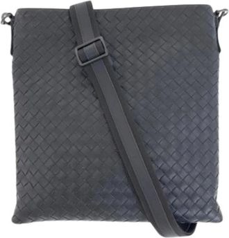 Bottega Veneta Pre-owned Cross Body Bags, male, Black, Size: ONE SIZE Pre-owned Pochette Shoulder Bag