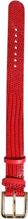 Dolce & Gabbana Armband Bracelet - Dames - Armbanden - Rood - ONE Size - Leer - Accessoires