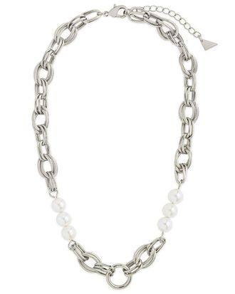 Sterling Forever Rhodium Plated 9Mm Pearl Ivanna Necklace
