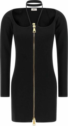 Elisabetta Franchi Fabric Stitch Knit Dress