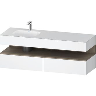 Duravit Qatego Lavabo Encastrado Con Base De Lavabo Consola, - Duravit