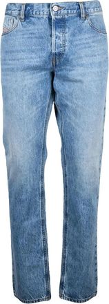 Diesel Light Blue Cotton Slim Jeans