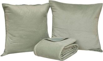 Atmosphera Atmosphera - Cubrecama Lilou Verde Celad&oacute;n 260x240cm Cr&eacute;ateur DInt&eacute;rieur