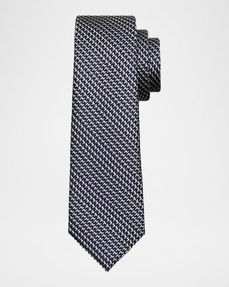 Tom Ford Men & apos;s Tricolor Woven Silk Tie