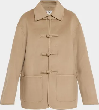 R&oacute;he Double-Faced Wool Pankou Closure Jacket