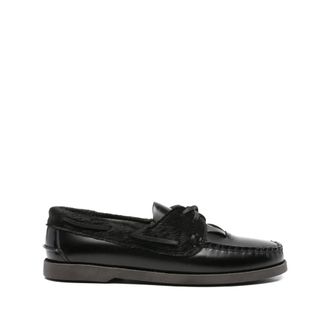 Hereu Boat Shoes, female, Black, 8 UK, Nautical Sandal Sale Collection